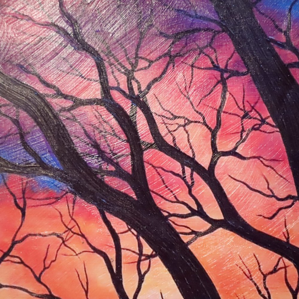 Giclée Textured Print On Wood Wall Hanging - Picture 7 of 8